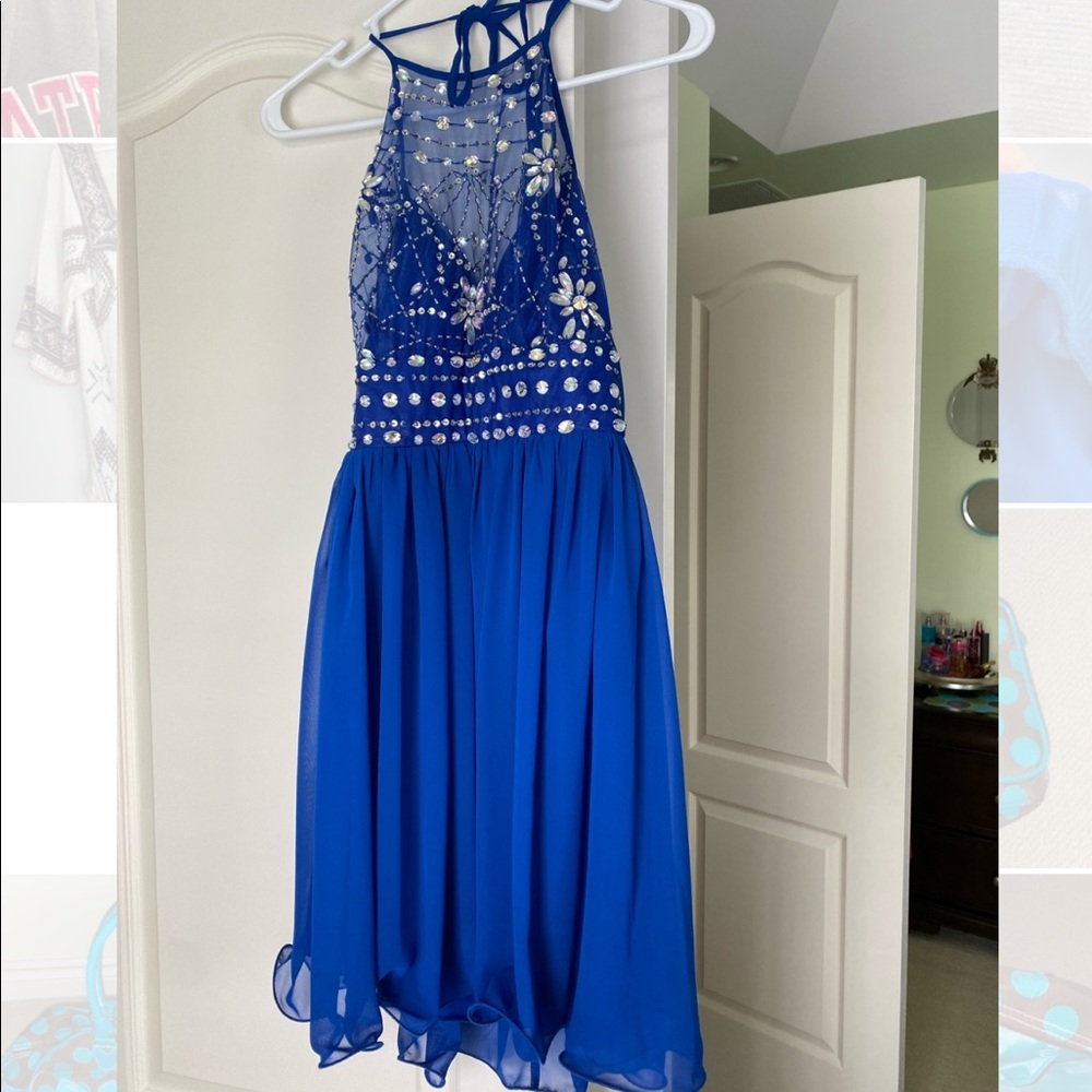 Blue dress